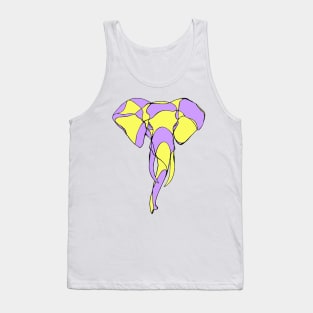 Eddie the Elephant (Purple/Yellow) Tank Top